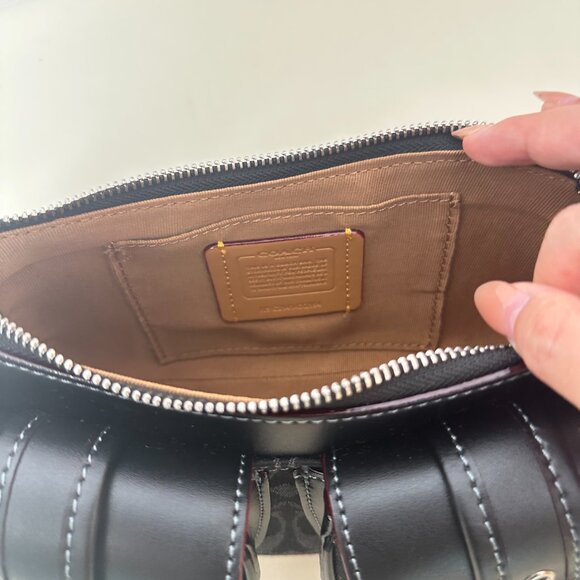 Coach Black Shoulder Bag Underarm Bag - Picture 10 of 14